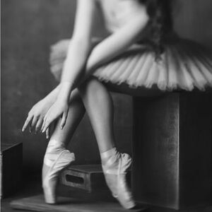 Used Bundle of Pointe Shoes, Socks, and Tights